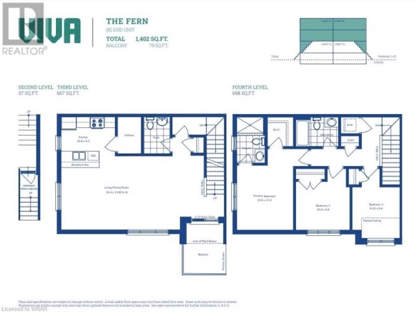 Photo 2 - FloorPlans - 31 MILL Street Unit# 94, Kitchener, ON N2G2Y2