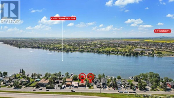 Photo 1 - Backyard - 239 East Chestermere Drive, Chestermere, AB T1X1A2