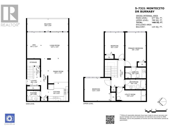 Photo 2 - FloorPlans - 5 7321 MONTECITO DRIVE, Burnaby, BC V5A1R2