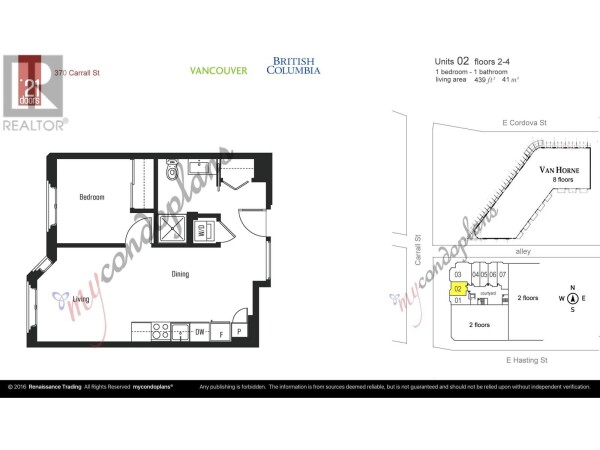 Photo 2 - FloorPlans - 202 370 CARRALL STREET, Vancouver, BC V6B2J3