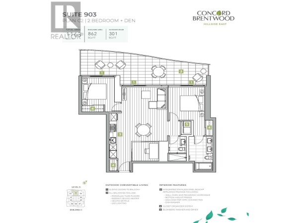 Photo 3 - FloorPlans - 903 4880 LOUGHEED HIGHWAY, Burnaby, BC V5C0N1