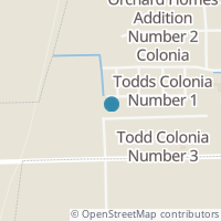 Map location of 808 Todd St, Progreso TX 78579