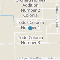 Map location of 618 Todd St, Progreso TX 78579