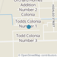 Map location of 205 Todd St, Progreso TX 78579