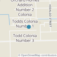 Map location of 312 Todd St, Progreso TX 78579