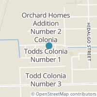 Map location of 607 Madero St, Progreso TX 78579