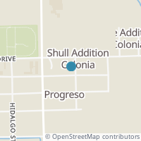 Map location of 115 W Shelby St, Progreso TX 78579
