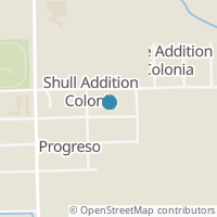 Map location of Shelby Ave, Progreso TX 78579
