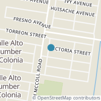 Map location of 2810 Victoria St, Hidalgo TX 78557