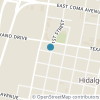 Map location of 116 N 1St St, Hidalgo TX 78557