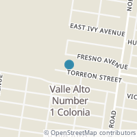 Map location of 2309 Torreon St, Hidalgo TX 78557
