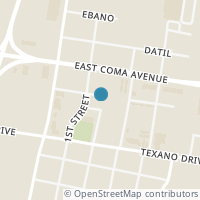 Map location of 112 E Brazil Ave, Hidalgo TX 78557