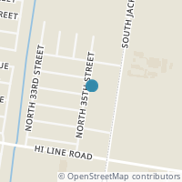 Map location of 1001 N 35Th St Edif C, Hidalgo TX 78557