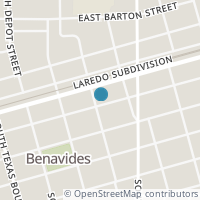 Map location of 405 E Mesquite St, Benavides TX 78341