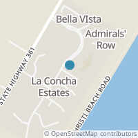 Map location of 126 Sea Bird Ln, Port Aransas, TX 78373