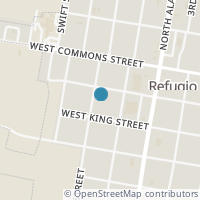Map location of 203 Elm St, Refugio TX 78377