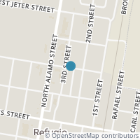 Map location of 218 3Rd St, Refugio TX 78377