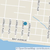 Map location of 908 W Baltimore Ave, Seadrift TX 77983