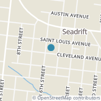 Map location of 510 Cleveland Ave, Seadrift TX 77983