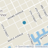 Map location of W Olive St, Seadrift TX 77983