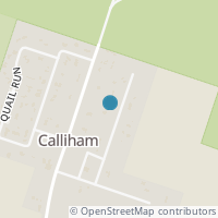 Map location of 159 Church St, Calliham TX 78007