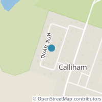 Map location of 136 Quail Run, Calliham TX 78007