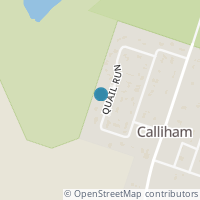 Map location of 135 Quail Run, Calliham TX 78007