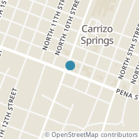 Map location of 807 W Pena, Carrizo Springs, TX 78834