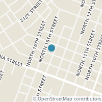 Map location of 1401 W Alamo St, Carrizo Springs TX 78834