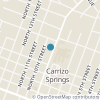 Map location of , Carrizo Springs, TX 78834
