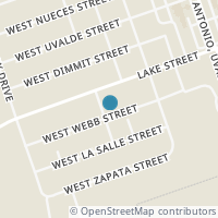 Map location of 418 W Webb St, Crystal City TX 78839