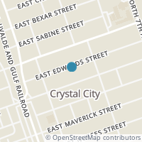 Map location of 318 E Edwards St, Crystal City TX 78839