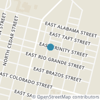 Map location of 1004 E Trinity St, Pearsall TX 78061