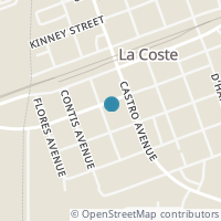 Map location of 16020 Valverde St, La Coste TX 78039