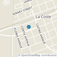 Map location of 16035 Valverde St, La Coste TX 78039