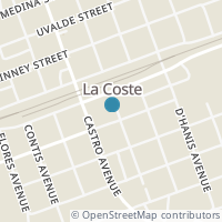 Map location of 11465 Ney Ave, La Coste TX 78039