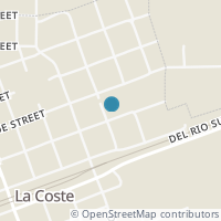 Map location of 15783 Kinney St, La Coste TX 78039