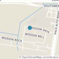 Map location of 3126 Mission Gate, San Antonio TX 78224