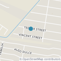 Map location of 446 Tedder St, San Antonio TX 78211