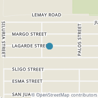 Map location of 208 La Garde St, San Antonio TX 78223