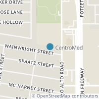 Map location of 127 Wainwright St, San Antonio TX 78211
