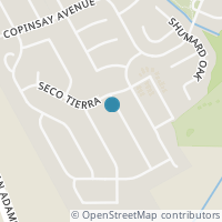Map location of 8215 Prickly Oak, San Antonio TX 78223