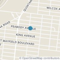 Map location of 838 Peabody Ave, San Antonio TX 78211
