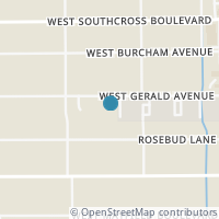 Map location of 330 W Gerald Ave, San Antonio TX 78221