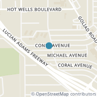 Map location of 154 Coney St, San Antonio TX 78223