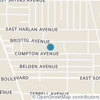 Map location of 223 Compton Ave, San Antonio TX 78214