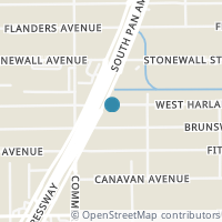 Map location of 734 W Harlan Ave, San Antonio TX 78214