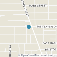 Map location of 102 W Sayers Ave, San Antonio TX 78214