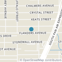 Map location of 925 Flanders Ave, San Antonio TX 78211