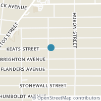 Map location of 1350 Keats St, San Antonio TX 78211